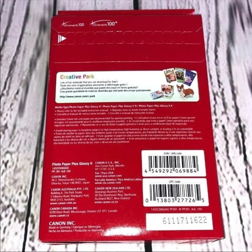 Canon 4x6 Photo Paper